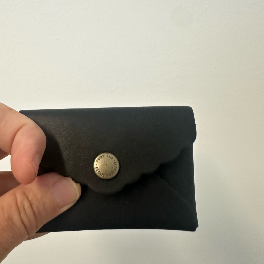 Portland Leather Black Card Holder